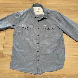 Topo Designs Mountain Shirt Chambray Size Large